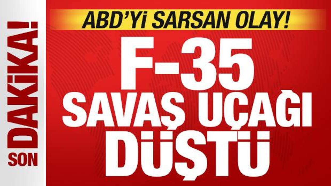 Ülkeyi sarsan olay! ABD’den son dakika açıklaması: F-35 savaş uçağı düştü! Ülkeyi sarsan olay! ABD’den son dakika açıklaması: F-35 savaş uçağı düştü!