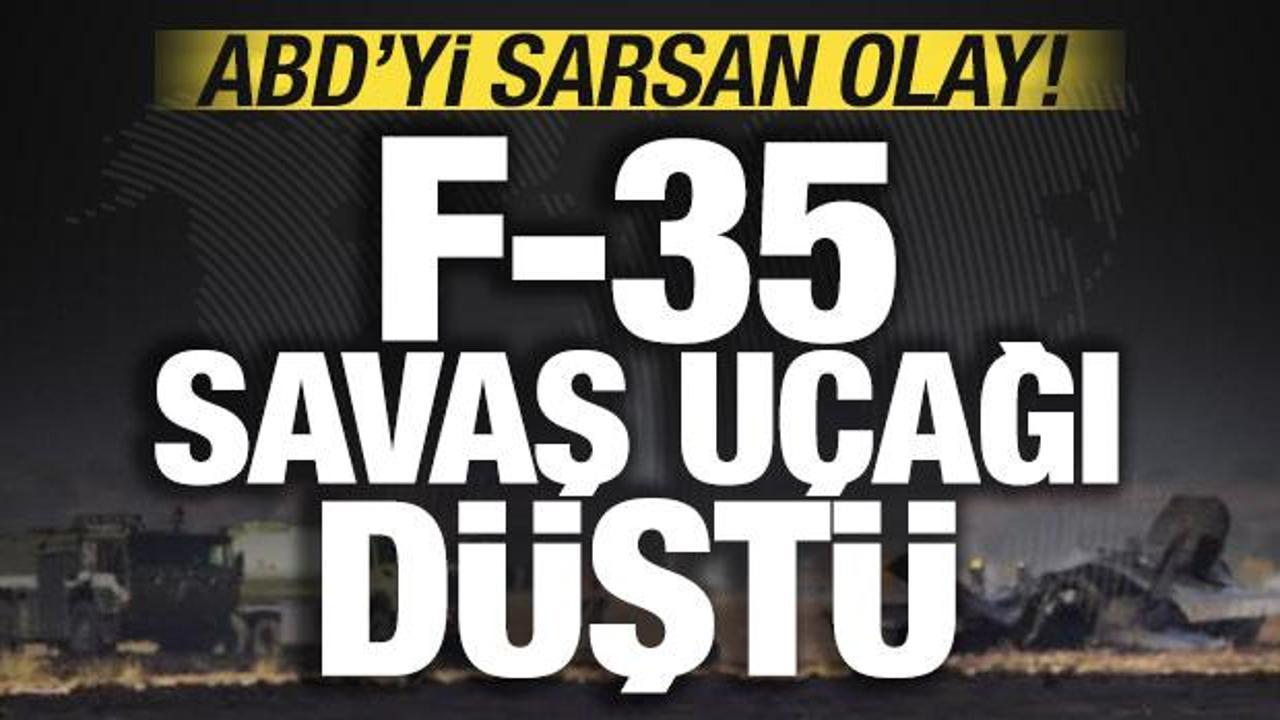 Ülkeyi sarsan olay! ABD'den son dakika açıklaması: F-35 savaş uçağı düştü!