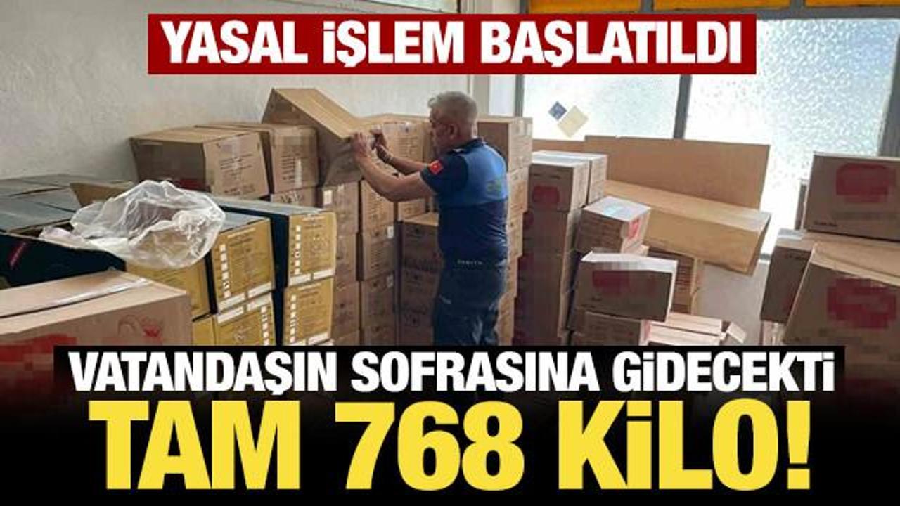 Vatandaşın sofrasına gidecekti: Tarihi ge&ccedil;miş 768 kilo &ccedil;ay bulundu