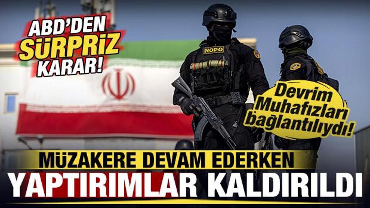 ABD’den sürpriz karar! Müzakereler devam ederken yaptırımlar kaldırıldı!