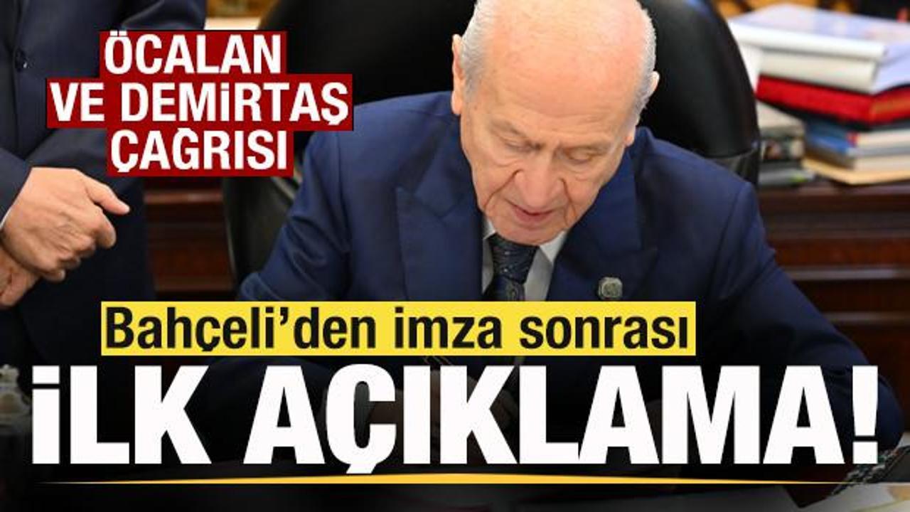 Bah&ccedil;eli'den son dakika Demirtaş ve &Ouml;calan a&ccedil;ıklaması