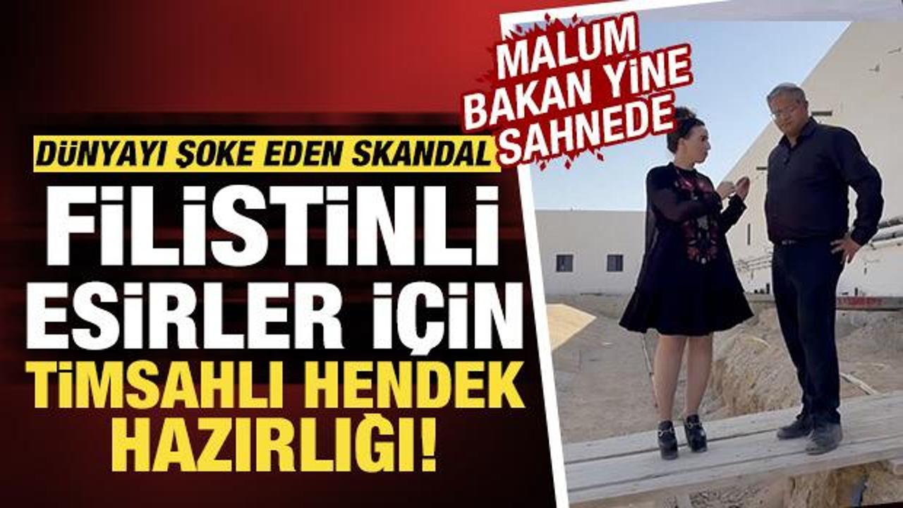 Dünyayı şoke eden skandal: Filistinli esirler için timsahlı hendek hazırlığı!