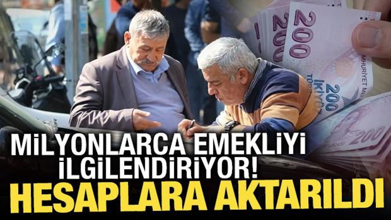 En d&uuml;ş&uuml;k emekli aylığı fark &ouml;demeleri hesaplara yatırıldı