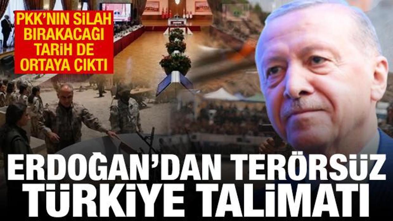 Erdoğan’dan Terörsüz Türkiye talimatı! PKK’nın silah bırakacağı tarih de ortaya çıktı Erdoğan’dan Terörsüz Türkiye talimatı! PKK’nın silah bırakacağı tarih de ortaya çıktı