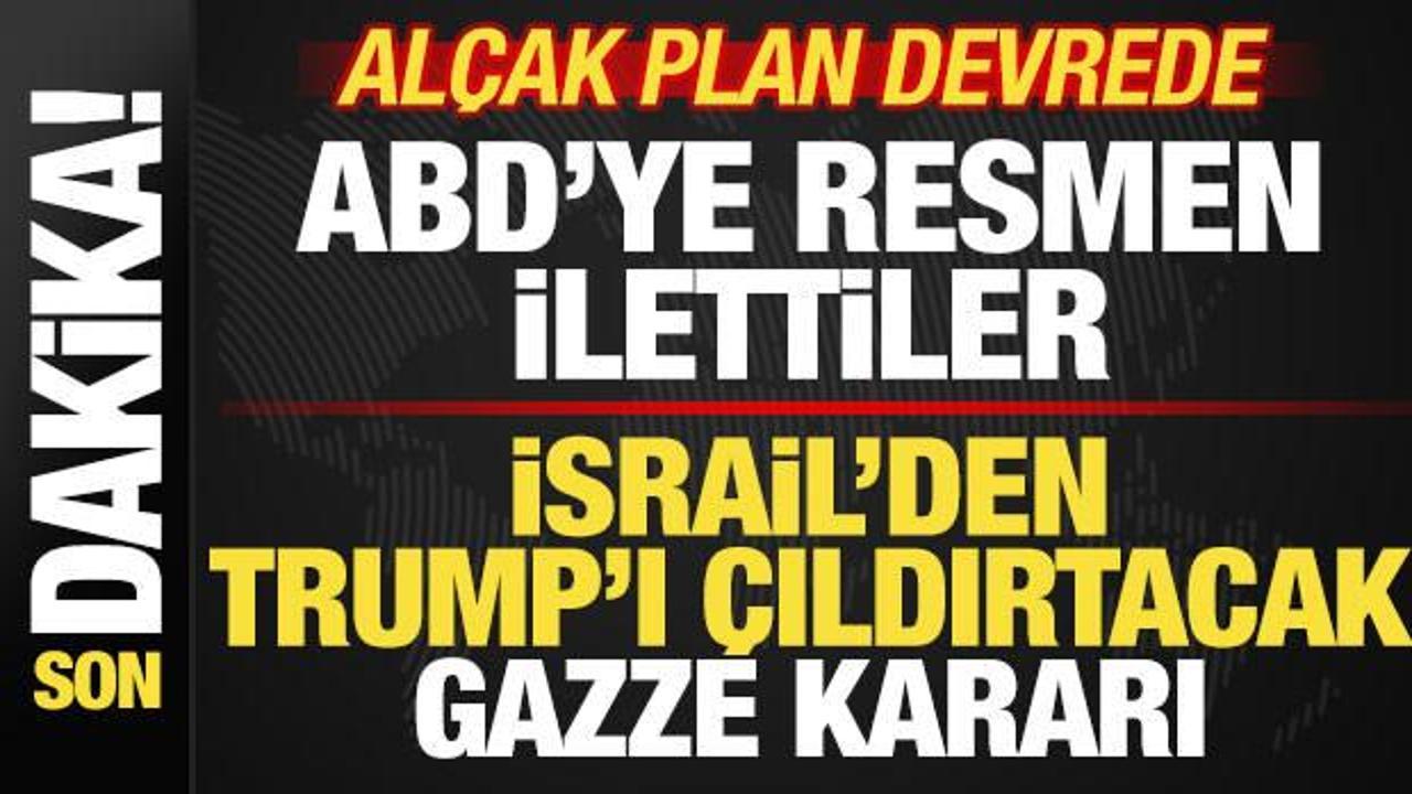 İsrail’den Trump’ı çıldırtacak Gazze kararı! ABD’ye resmen ilettiler! Alçak plan devrede İsrail’den Trump’ı çıldırtacak Gazze kararı! ABD’ye resmen ilettiler! Alçak plan devrede
