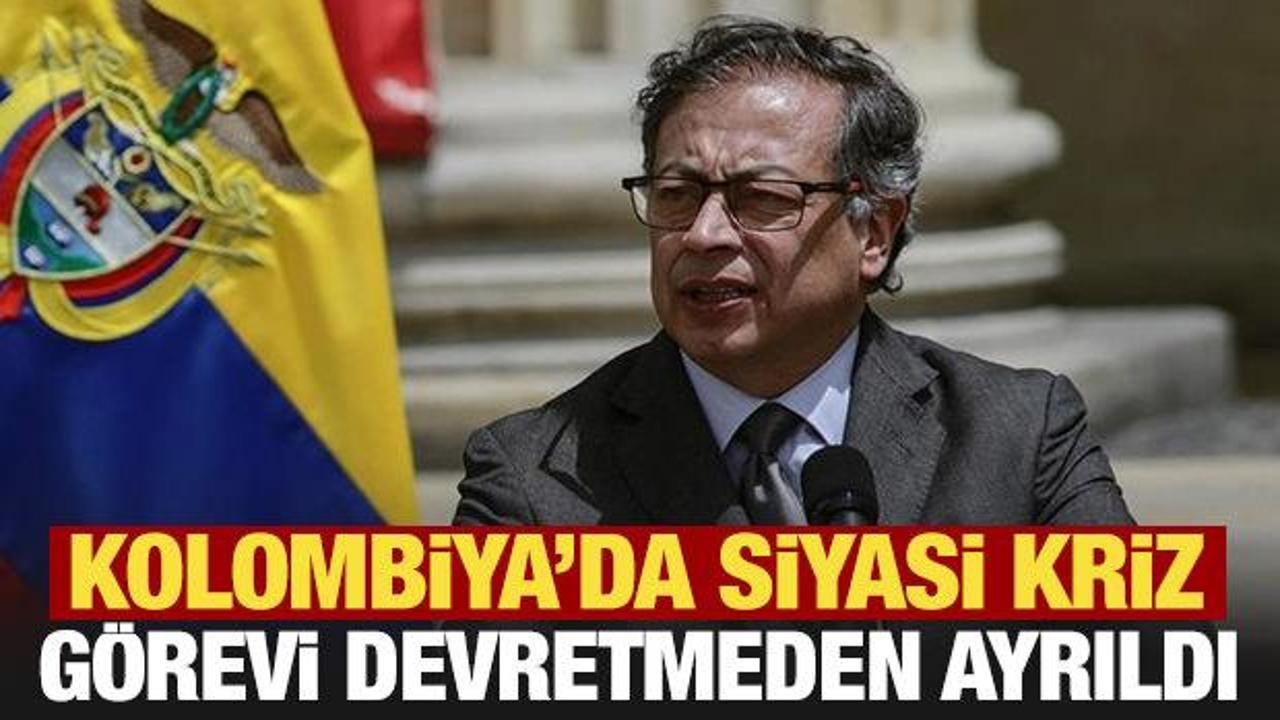 Kolombiya'da Petro d&ouml;nemi sona erdi: Saraydan g&ouml;revi devretmeden ayrıldı
