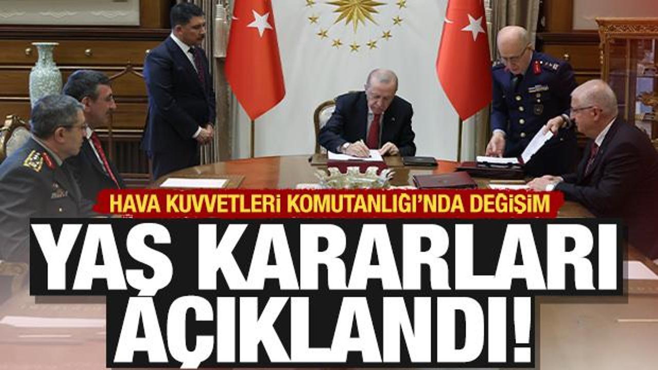 Son dakika: YAŞ kararları a&ccedil;ıklandı!