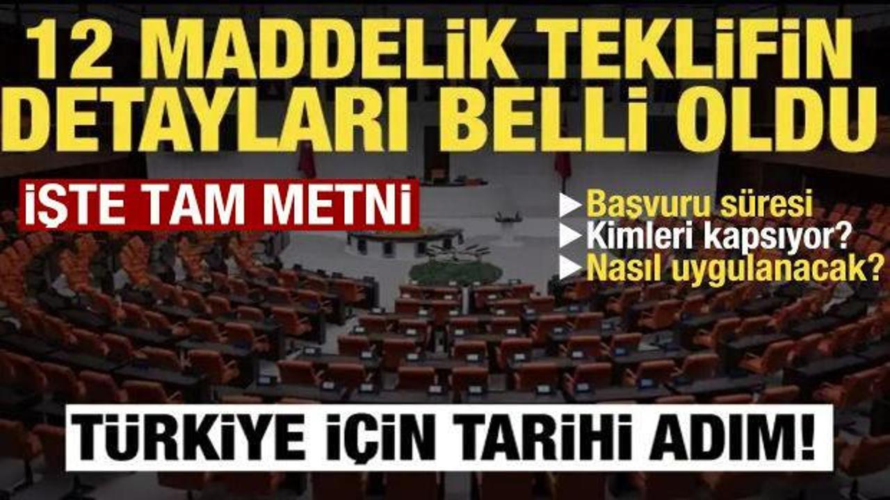 Ter&ouml;rs&uuml;z T&uuml;rkiye i&ccedil;in hazırlanan &Ccedil;er&ccedil;eve Yasa Teklifi'nin maddeleri belli oldu