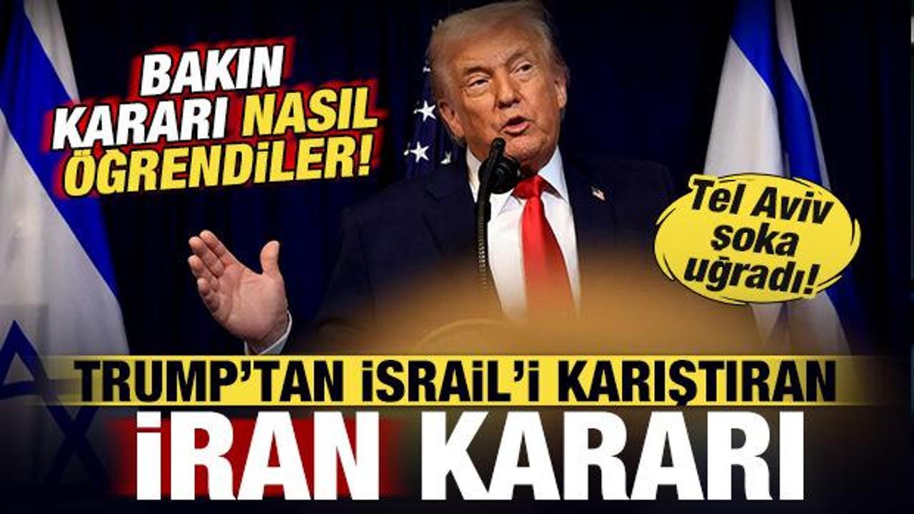 Trump'tan İsrail'i karıştıran İran kararı! Sosyal medyadan &ouml;ğrendiler! Tel Aviv şokta