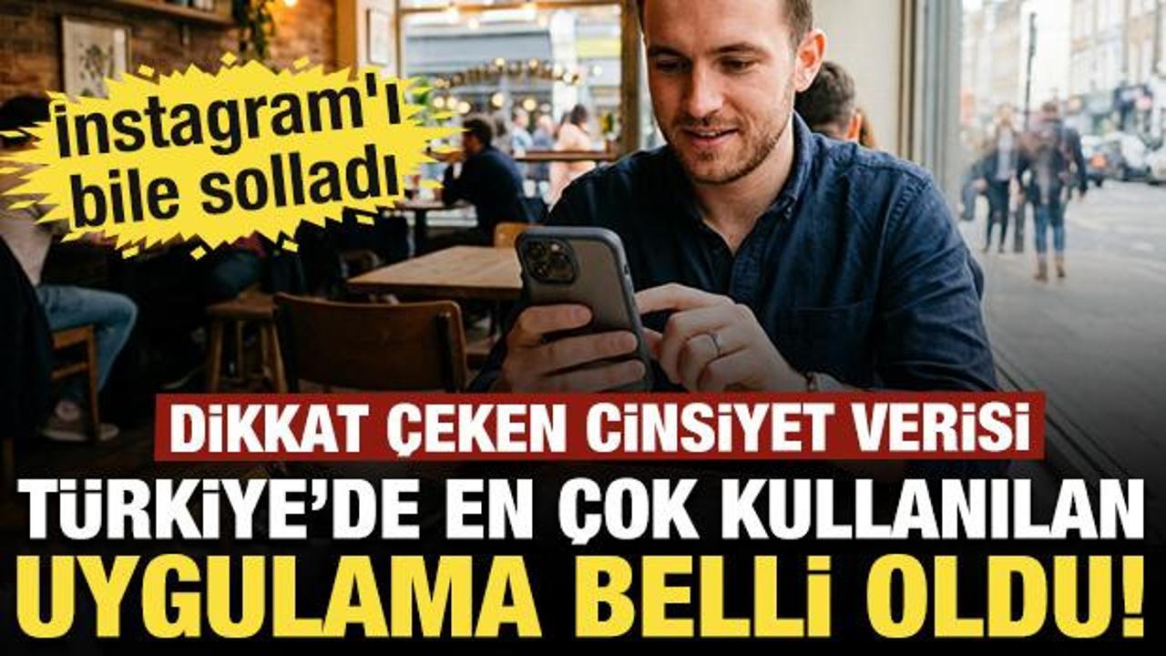 T&uuml;rkiye'nin en &ccedil;ok kullandığı uygulama belli oldu! İnstagram'ı solladı