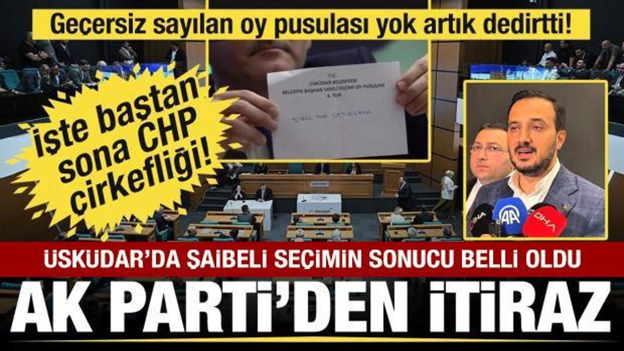 &Uuml;sk&uuml;dar Belediyesi'nde şaibeli se&ccedil;imin sonucu belli oldu