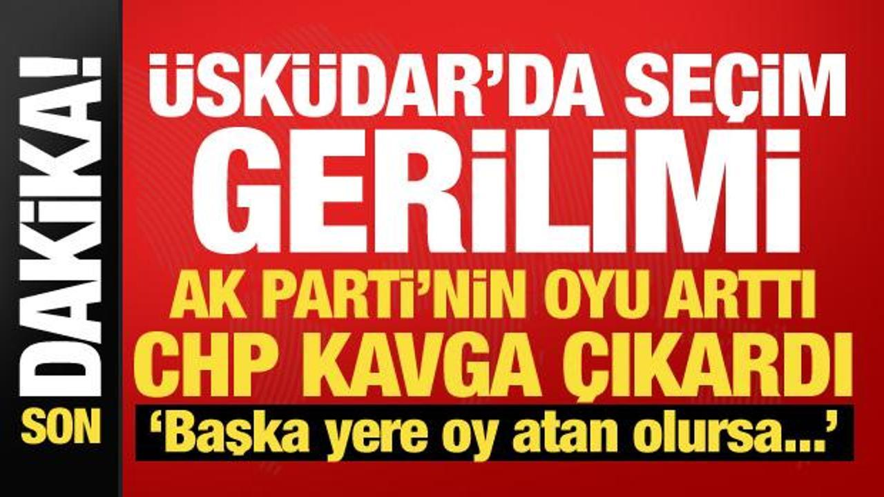 &Uuml;sk&uuml;dar Belediyesi'nde se&ccedil;im gerilimi! AK Parti'nin oyu arttı, CHP itiraz etti