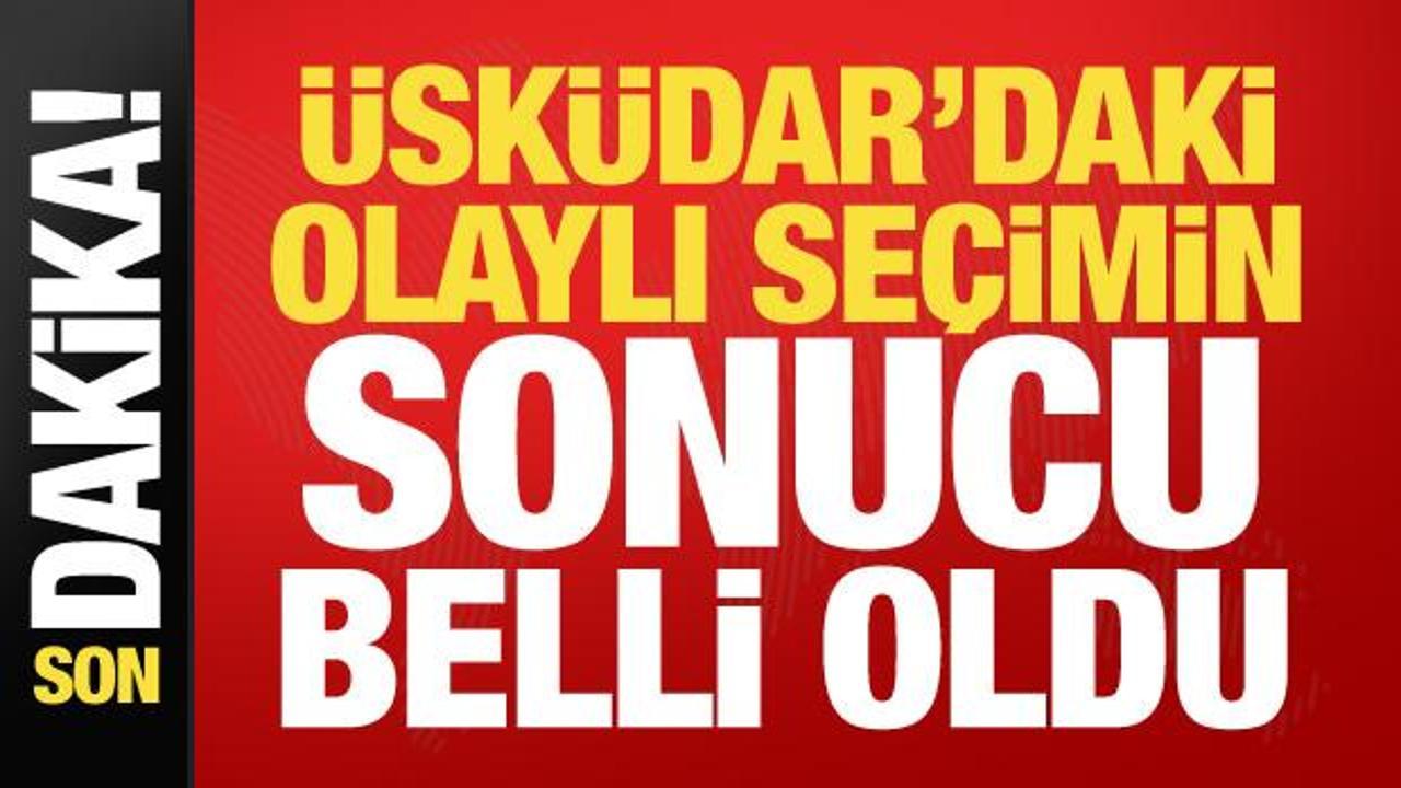 &Uuml;sk&uuml;dar Belediyesi'nde se&ccedil;im sonucu belli oldu