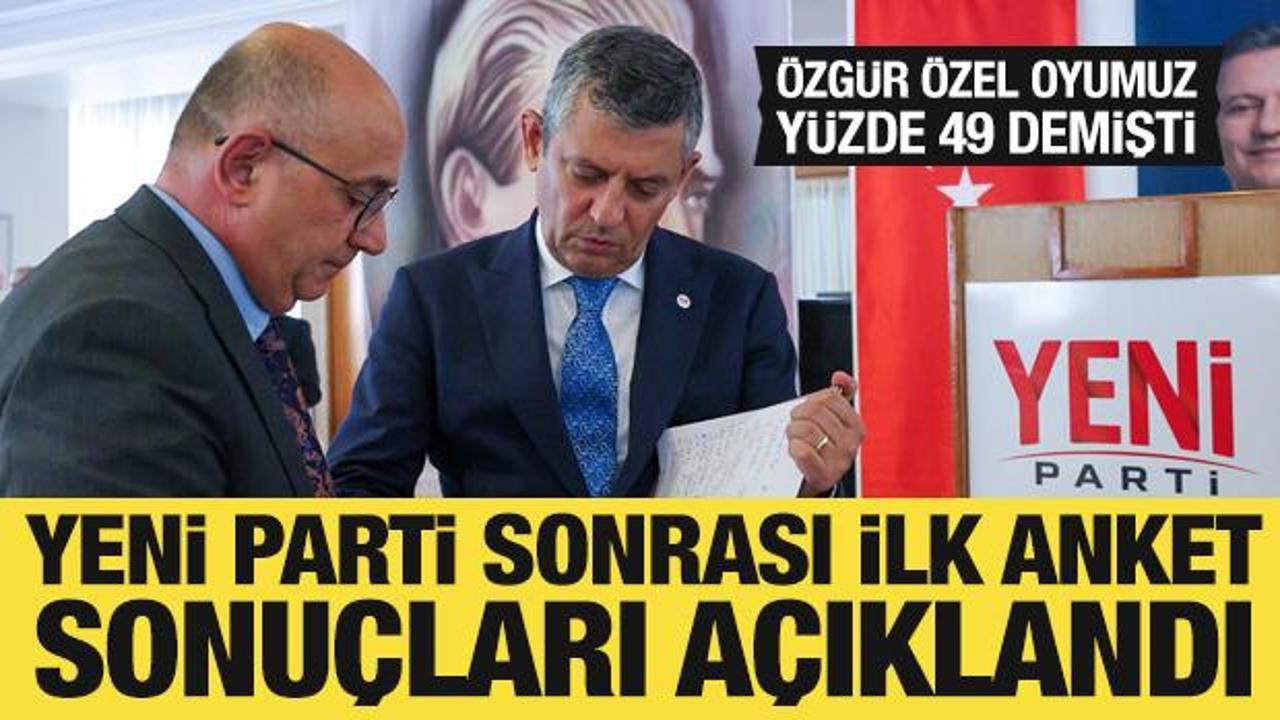 Yeni Parti sonrası ilk anket: CHP'nin oyları b&ouml;l&uuml;nd&uuml;
