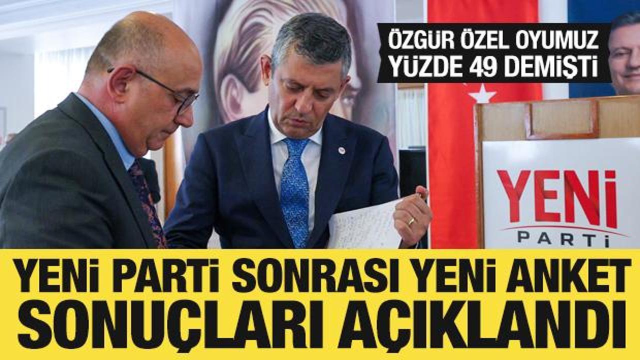 Yeni Parti sonrası yeni anket: CHP'nin oyları bölündü