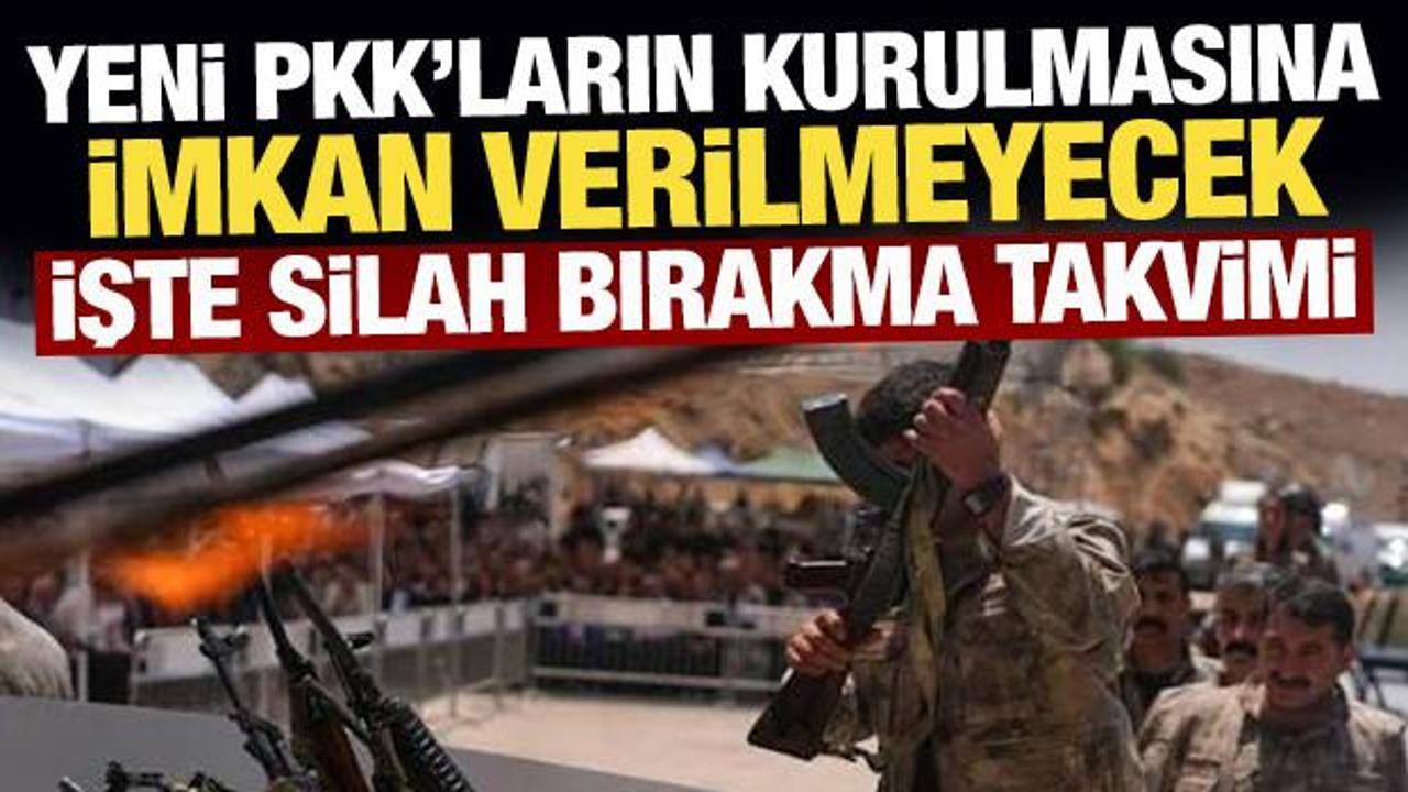 Yeni PKK&rsquo;ların kurulmasına imk&acirc;n verilmeyecek: İşte silah bırakma takvimi