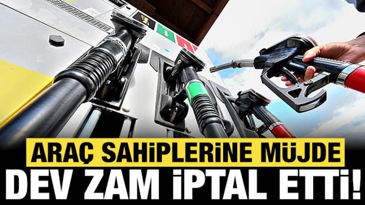 Ara&ccedil; sahiplerine m&uuml;jde: Dev zam iptal edildi