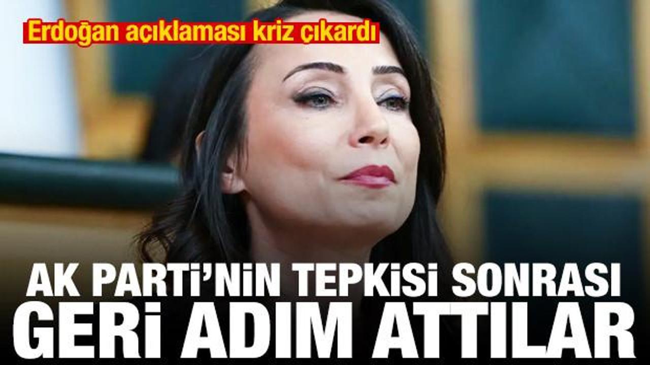 Erdoğan a&ccedil;ıklaması kriz &ccedil;ıkardı! AK Parti'den sert tepki, DEM Parti'den geri adım