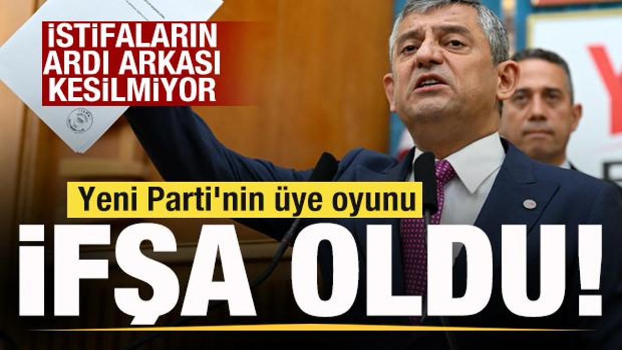 İstifaların ardı arkası kesilmiyor! Yeni Parti'nin &uuml;ye oyunu ifşa oldu!