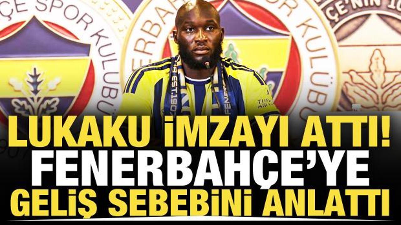 Lukaku 'Beni &ccedil;eken şey' diyerek Fenerbah&ccedil;e'ye geliş sebebini a&ccedil;ıkladı!