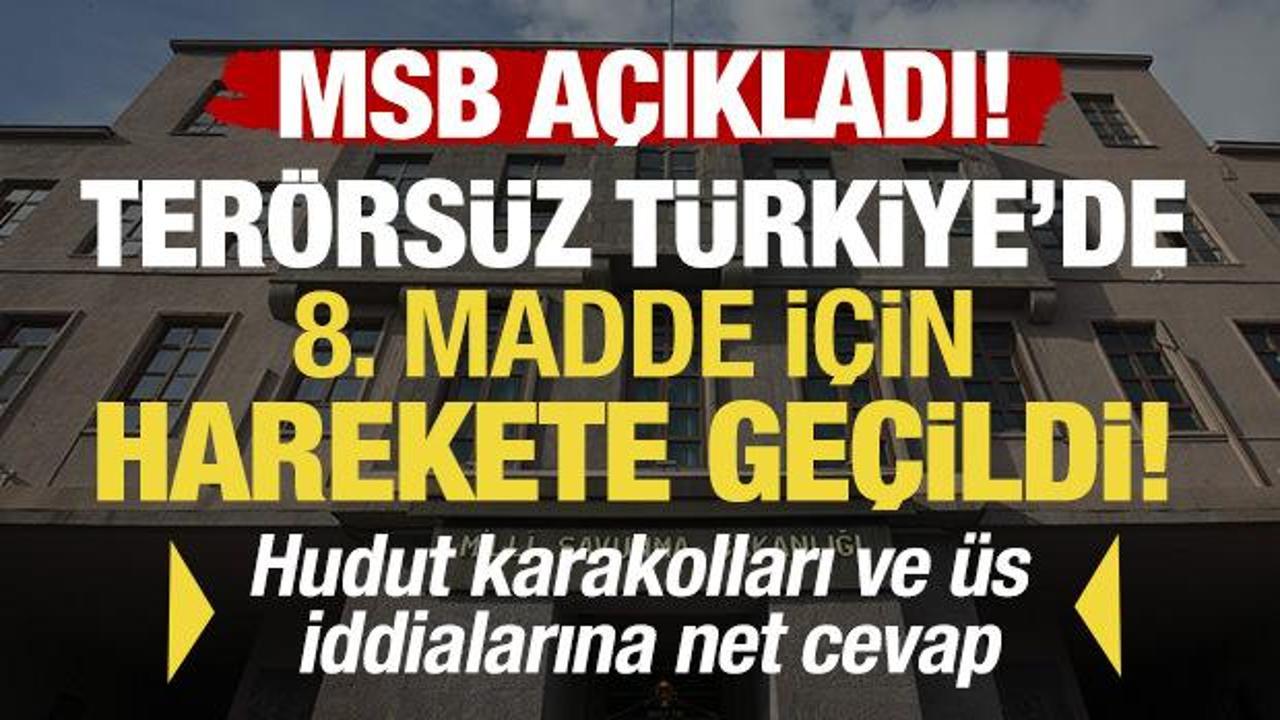 MSB'den net mesaj: 'Hudut karakollarında birlik ve personel azaltılması s&ouml;z konusu değil!'