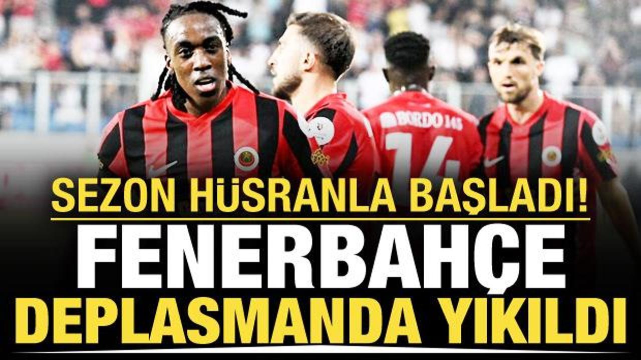 Sezon h&uuml;sranla başladı! Fenerbah&ccedil;e deplasmanda yıkıldı
