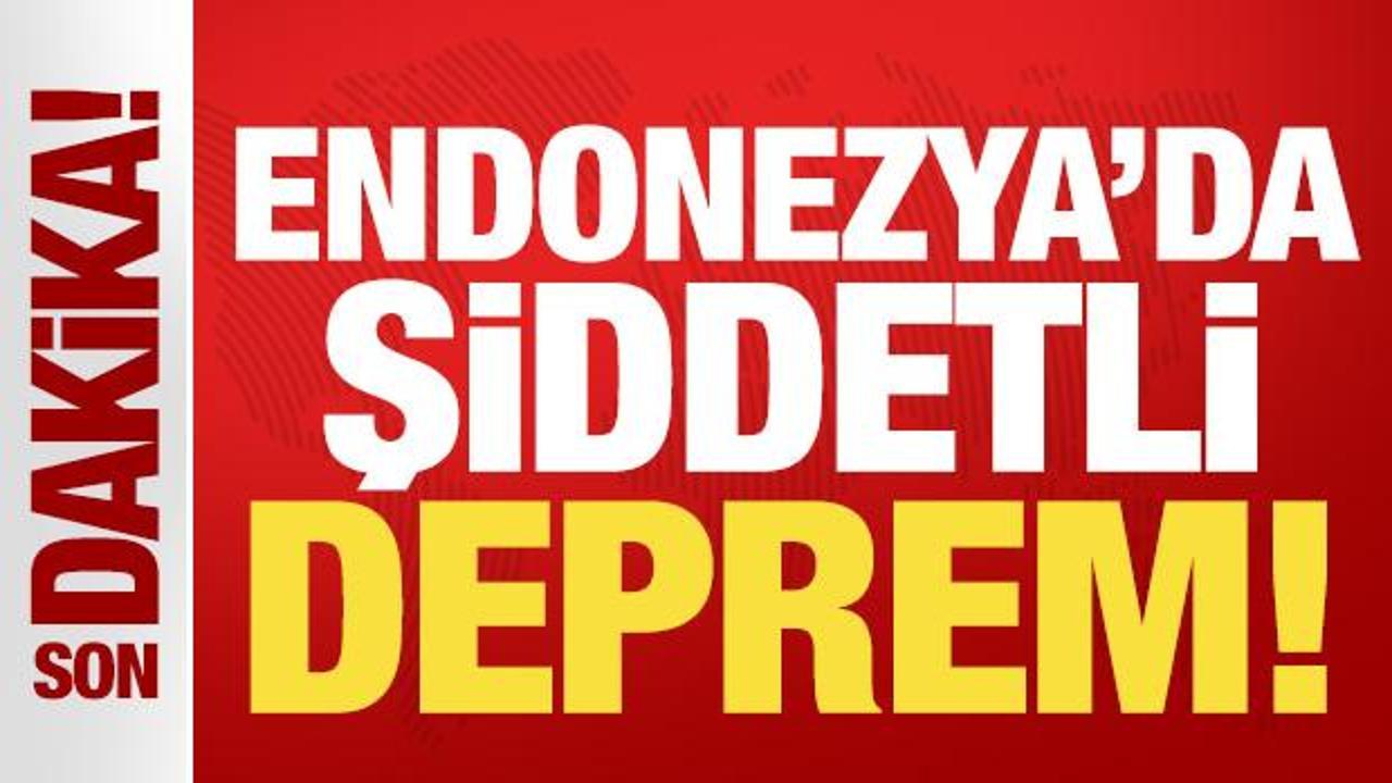 Endonezya'da 7,7 b&uuml;y&uuml;kl&uuml;ğ&uuml;nde şiddetli deprem! Tsunami alarmı verildi