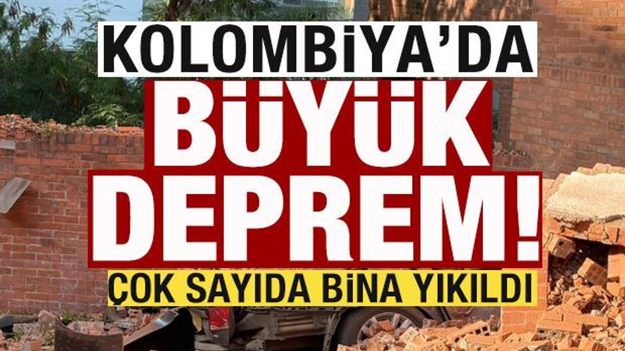 Son dakika: Kolombiya'da b&uuml;y&uuml;k deprem! 7,4'le sallandı