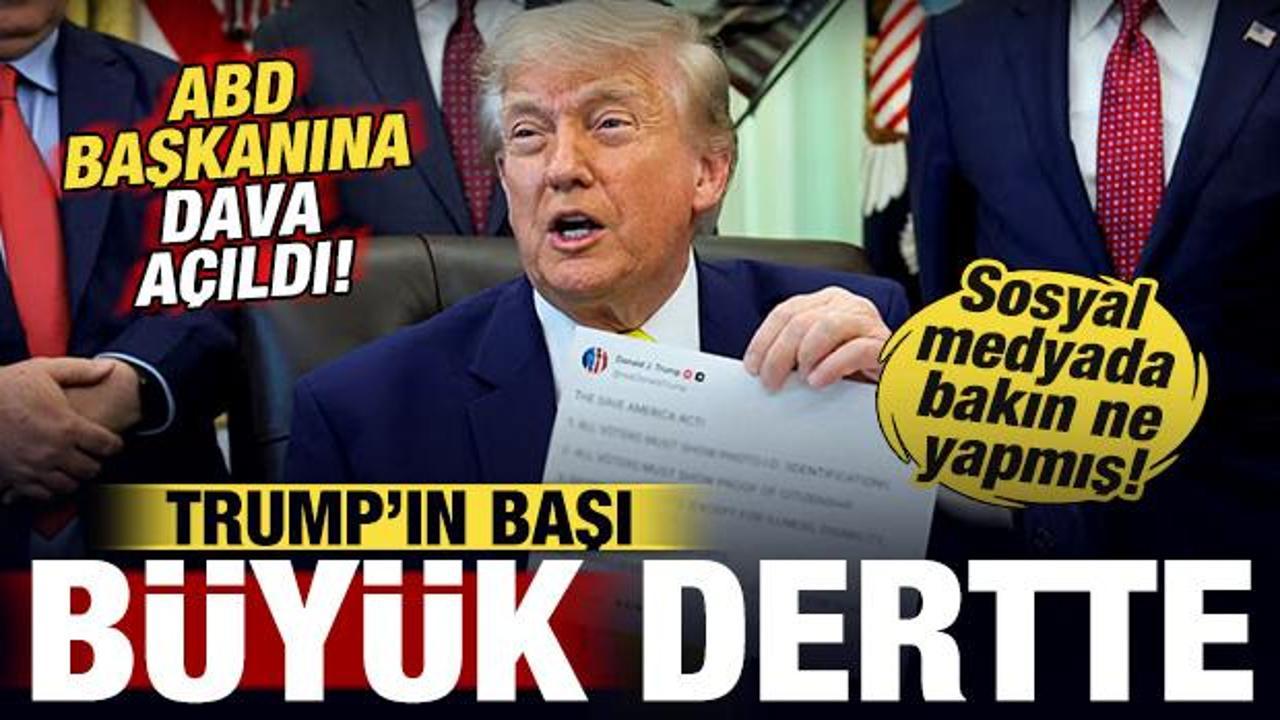 Trump’ın başı büyük dertte: ABD Başkanına dava açıldı! Sosyal medyada bakın ne yapmış Trump’ın başı büyük dertte: ABD Başkanına dava açıldı! Sosyal medyada bakın ne yapmış