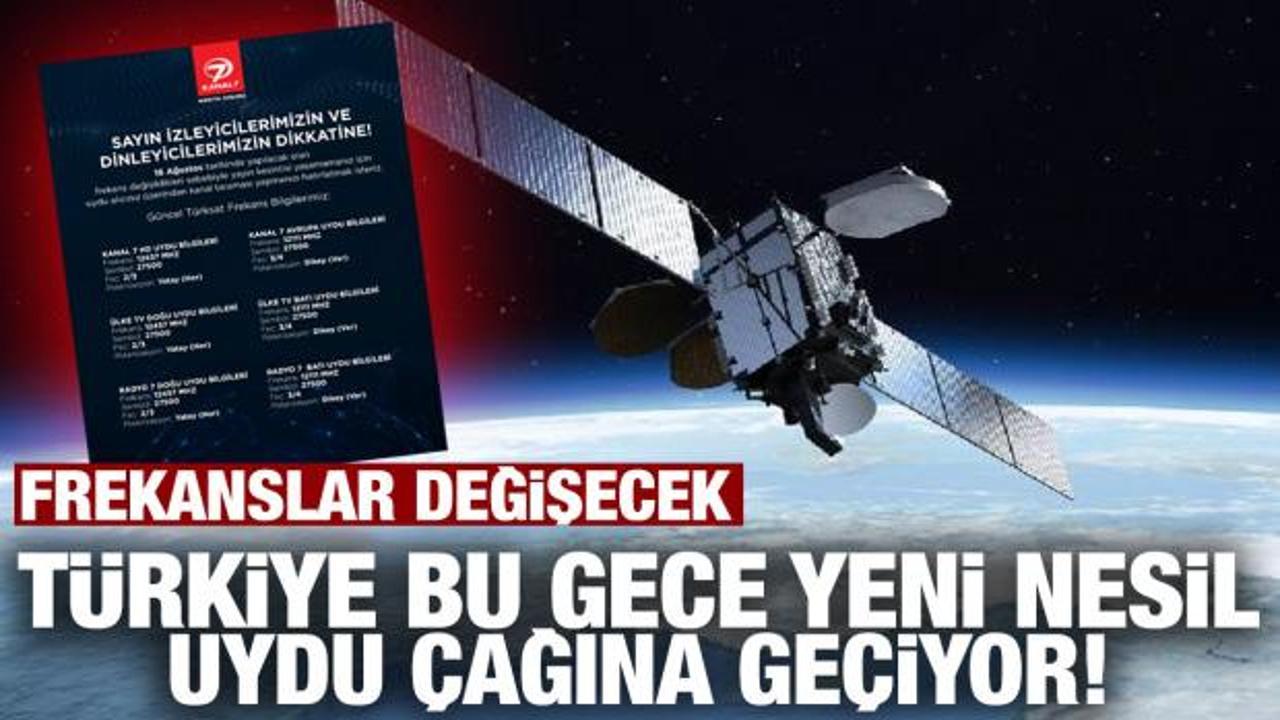 T&uuml;rkiye bu gece yeni nesil bir uydu &ccedil;ağına ge&ccedil;iyor! izleyicilerimizin dikkatine