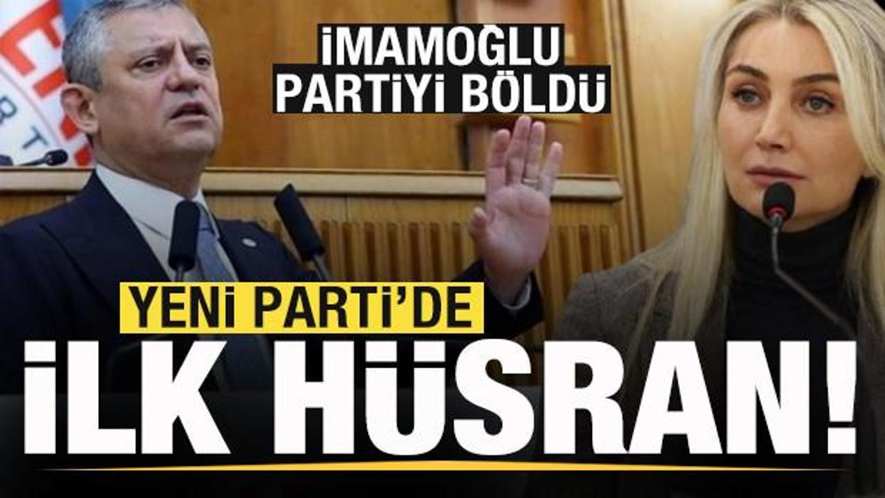 Yeni Parti'de ilk h&uuml;sran! Dilek İmamoğlu partiyi b&ouml;ld&uuml;
