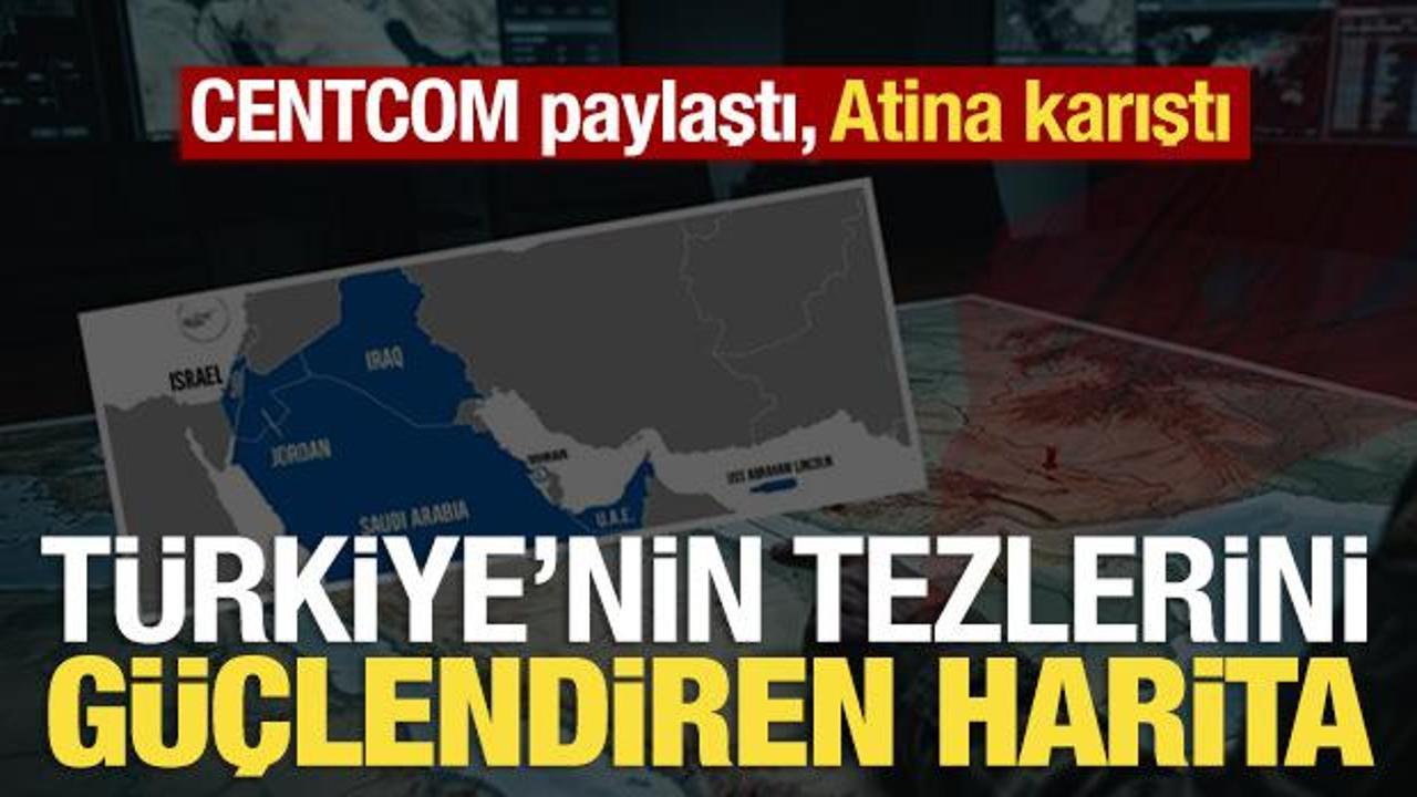 CENTCOM paylaştı, Atina karıştı: ABD haritasında dikkat &ccedil;eken KKTC detayı