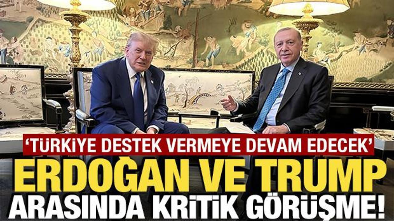 Erdoğan ile Trump telefonda g&ouml;r&uuml;şt&uuml;! 'T&uuml;rkiye destek vermeye devam edecek'
