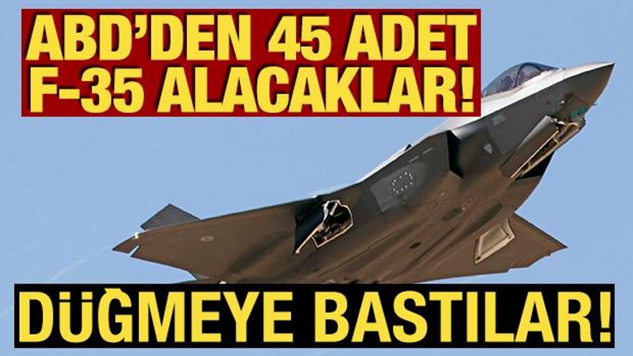 Kanada d&uuml;ğmeye bastı! ABD'den 45 adet F-35 alacaklar