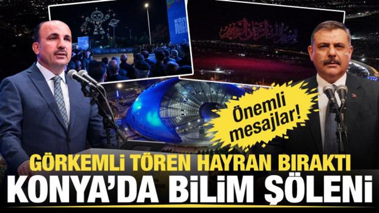 Konya'da bilim ş&ouml;leni: 11. BilimFest g&ouml;rkemli t&ouml;renle başladı
