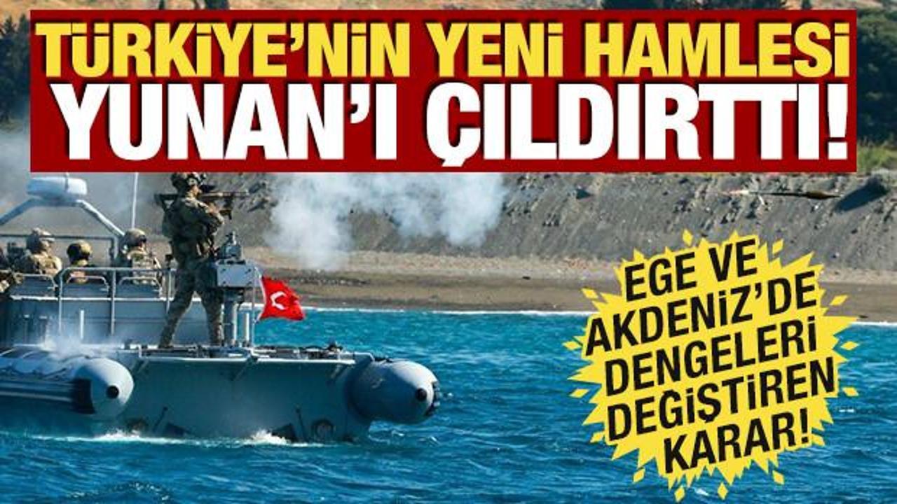 T&uuml;rkiye'nin yeni hamlesi Yunan'ı &ccedil;ıldırttı! Ege ve Akdeniz'de dengeleri değiştiren karar