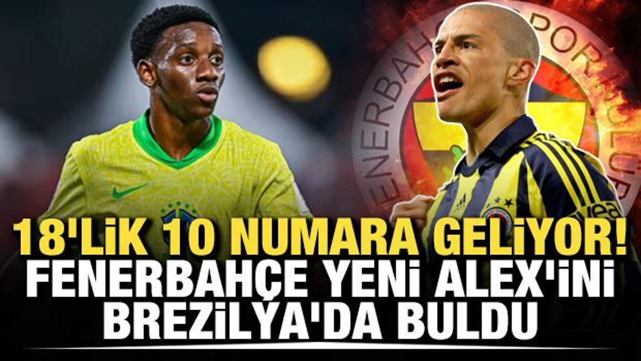 18'lik 10 numara geliyor! Fenerbah&ccedil;e yeni Alex'ini Brezilya'da buldu