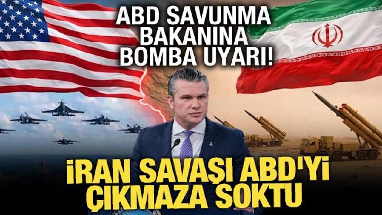 ABD Savunma Bakanına bomba uyarı: İran savaşı ABD'yi &ccedil;ıkmaza soktu