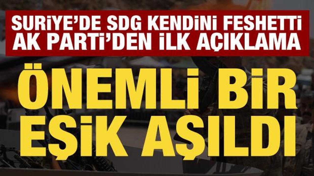 AK Parti'den Suriye a&ccedil;ıklaması: &Ouml;nemli bir eşik ge&ccedil;ildi