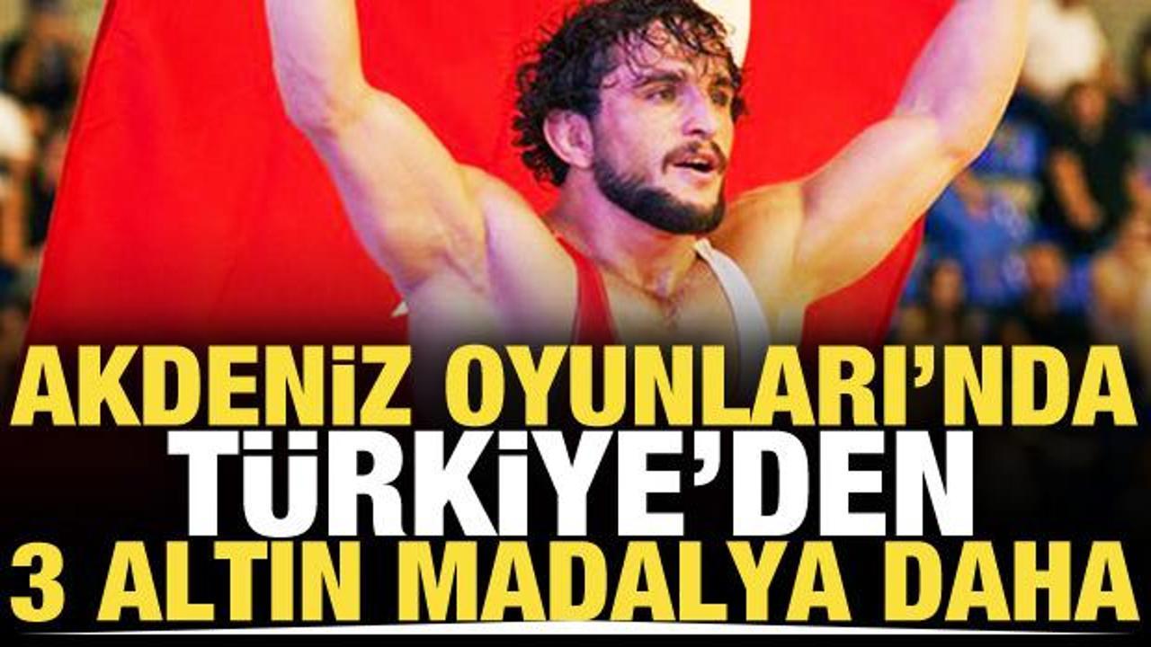 Akdeniz Oyunları'nda T&uuml;rkiye'den 3 altın daha! Madalya sayısı artıyor