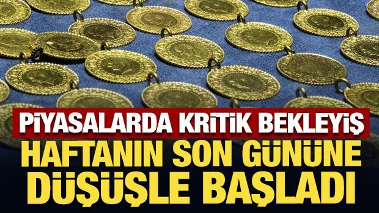Altın haftanın son g&uuml;n&uuml;ne d&uuml;ş&uuml;şle başladı: İşte gram altın fiyatı