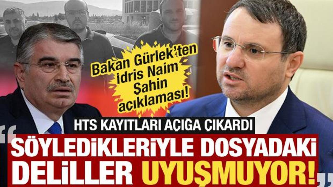 Bakan G&uuml;rlek'ten 'İdris Naim Şahin' a&ccedil;ıklaması! 'S&ouml;yledikleriyle deliller tutmuyor!'