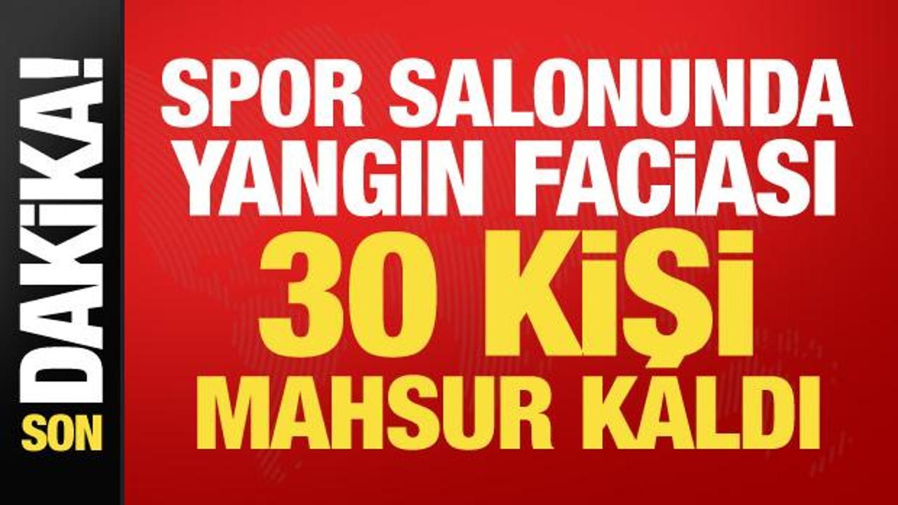 Batman&rsquo;da spor salonunda yangın faciası: 30 kişi mahsur kaldı