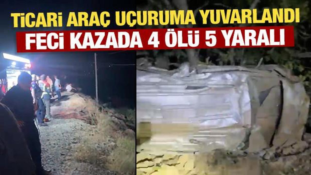 Bing&ouml;l'de hafif ticari ara&ccedil; u&ccedil;uruma yuvarlandı: 4 &ouml;l&uuml;, 5 yaralı