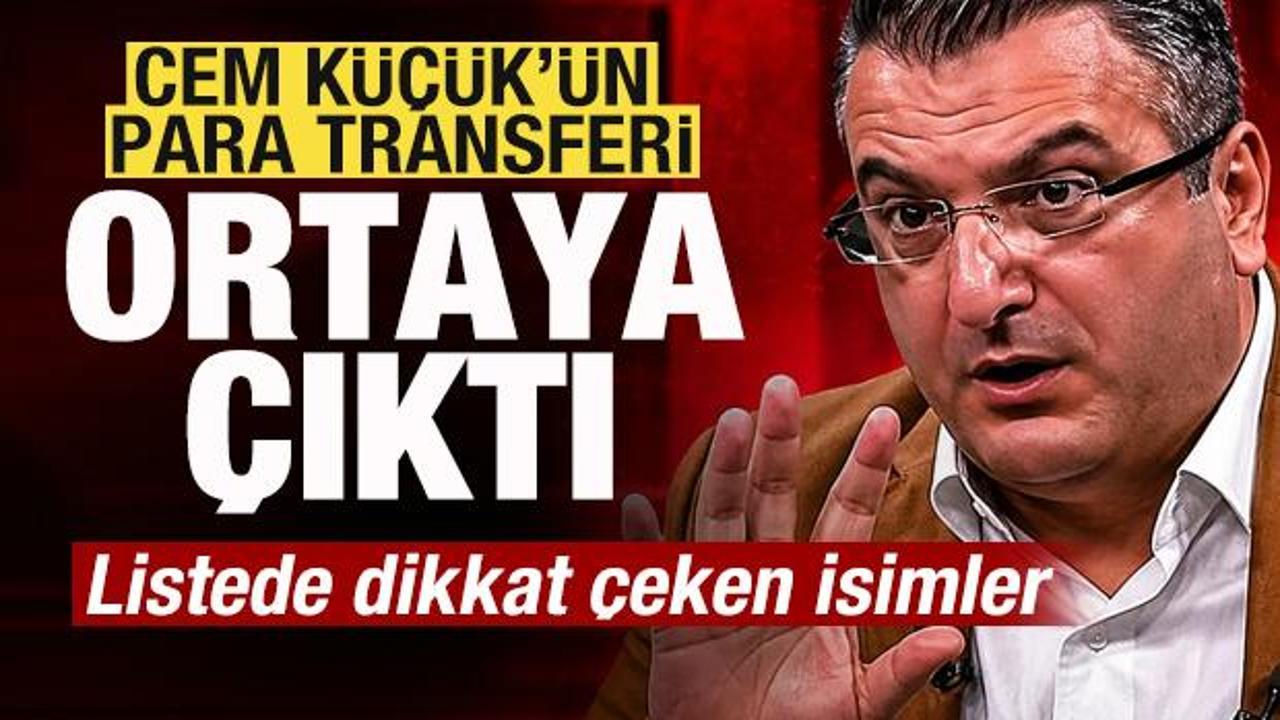Cem K&uuml;&ccedil;&uuml;k'&uuml;n para trafiği ortaya &ccedil;ıktı! Listede dikkat &ccedil;eken isimler