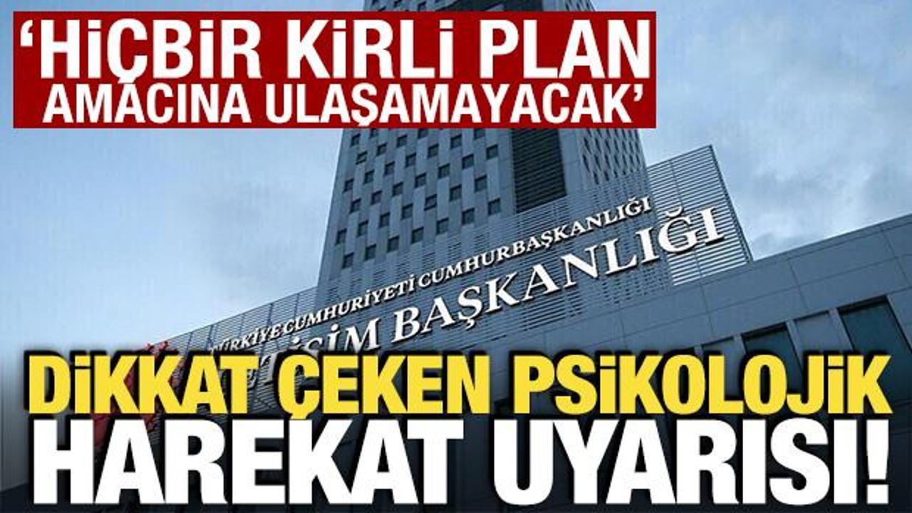DMM'den psikolojik harekat uyarısı! 'Hi&ccedil;bir kirli plan amacına ulaşamayacak'