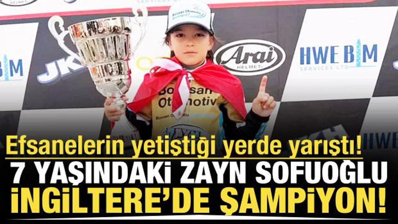Efsanelerin yetiştiği yerde yarıştı! 7 yaşındaki Zayn Sofuoğlu İngiltere'de şampiyon oldu