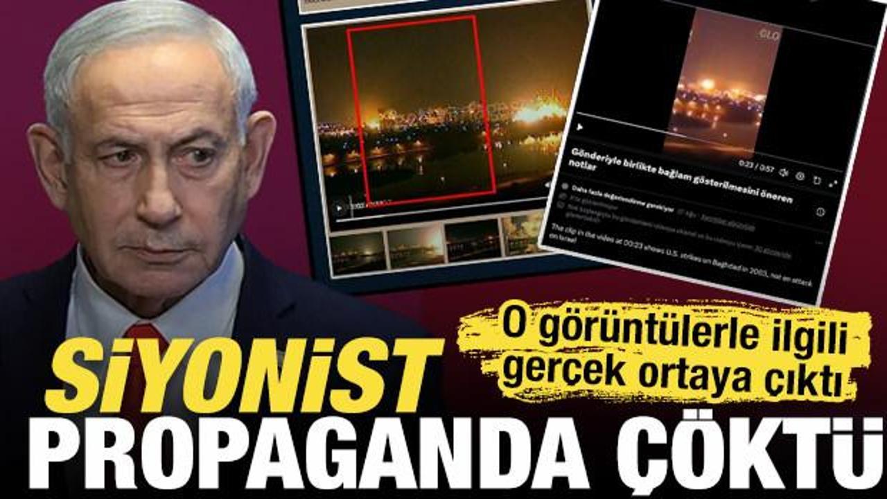 İsrail'in savaş propagandasından Bağdat g&ouml;r&uuml;nt&uuml;leri &ccedil;ıktı