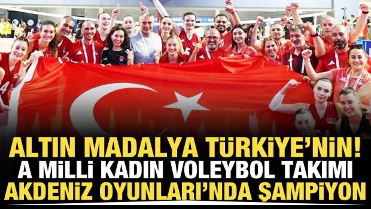 Kadın Milli Voleybol Takımı Akdeniz Oyunları'nda şampiyon oldu