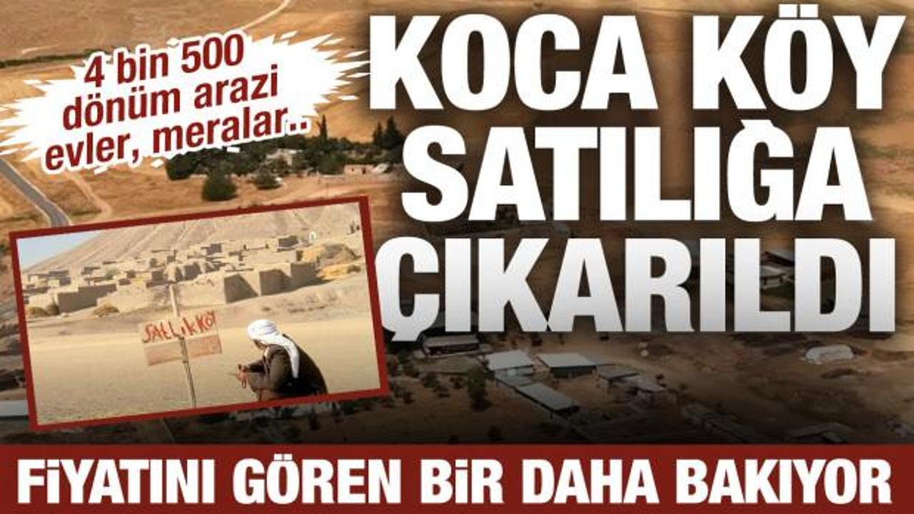 Koca k&ouml;y satılığa &ccedil;ıkarıldı: Bi&ccedil;ilen değeri g&ouml;ren bir daha baktı